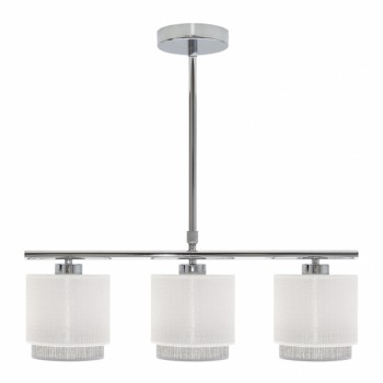 Distribuidor - Lâmpadas Diversas | Lâmpadas Modernas | LAMPARA KENYA 3XE14 BLANCA/GRIS REGX56X14 CM Ref: 111053001